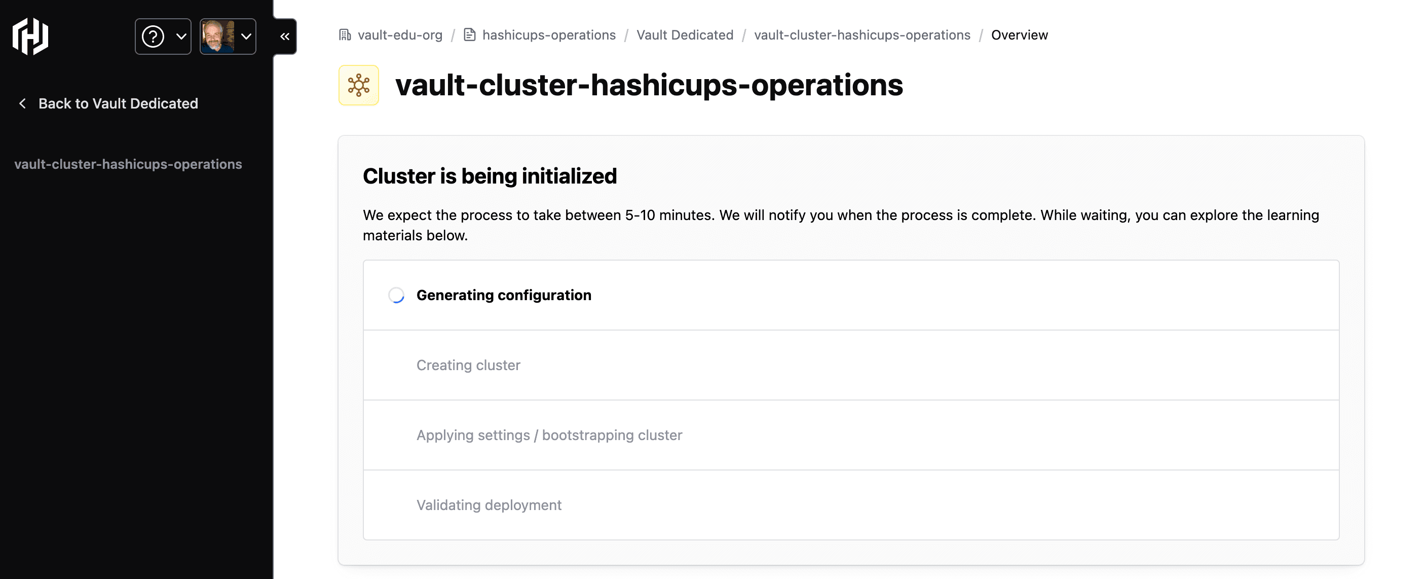 ui-vault-cluster-create-process